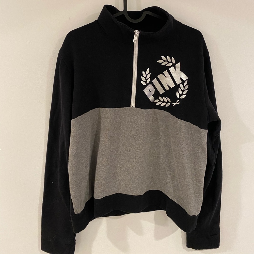 PINK Half Zip Sweater